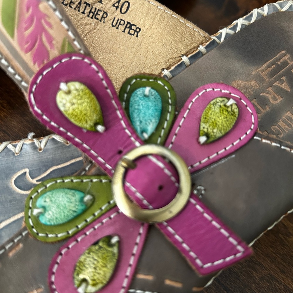 NWOT Spring Step L'Artiste Women's SANTORINI Leather Sandals - Picture 10 of 14